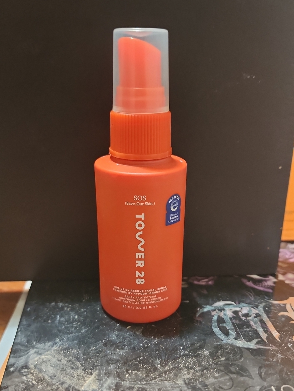 Tower 28 SOS Daily Rescue Facial Spray - Bright Orange Bottle